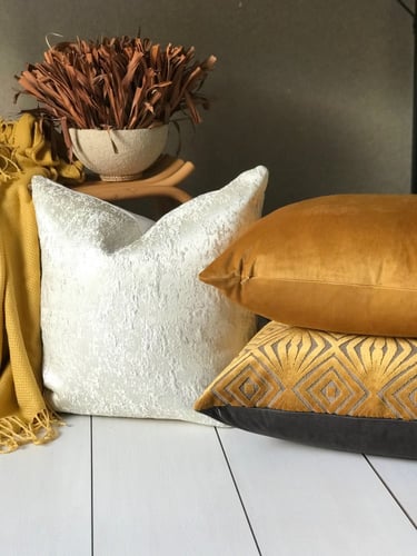 غطاء وسادة مخمل جملي قطن