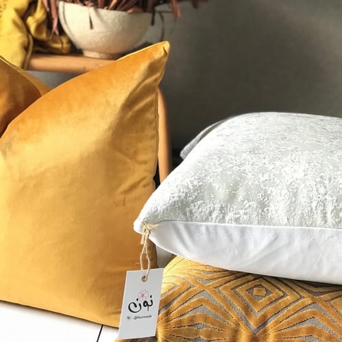 غطاء وسادة مخمل جملي قطن