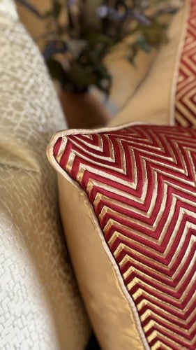 غطاء وسادة تعرج بورغاندي