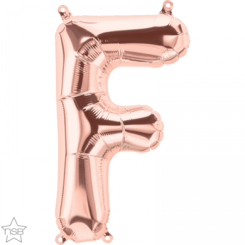 FOIL SMALL LETTER ROSEGOLD (عدد 5 قطع) F