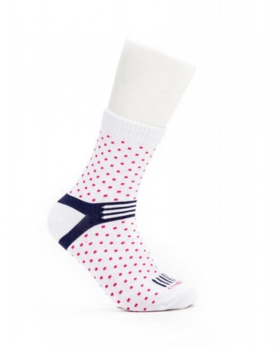 شراب حريمي 81/24 سوكيت ديزاين منقط ابيض