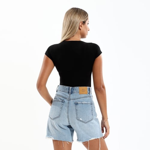 تشيرت قطن نسائي متعدد الالوان