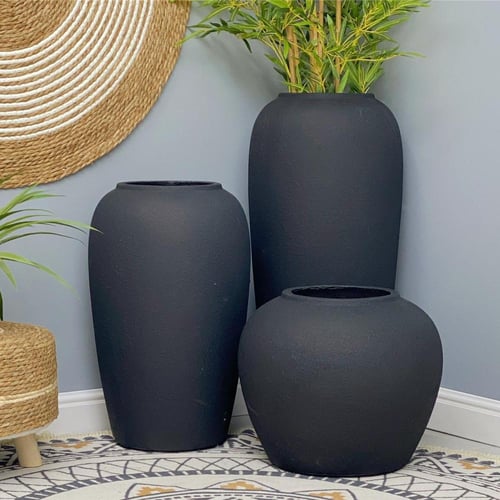 حوض فخار اسود صغير STORA