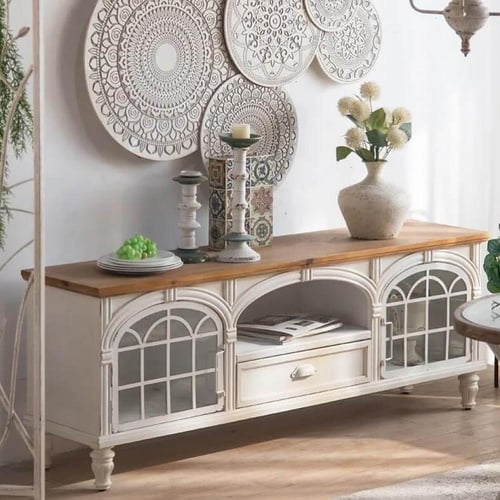 طاولة حديد و خشب FLORENT