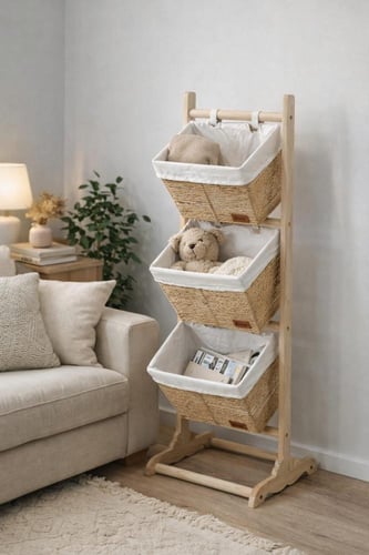 ستاند خشب سلال خوص JARDO