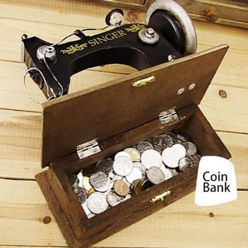 ديكور ماكينة خياطة حديد انتك