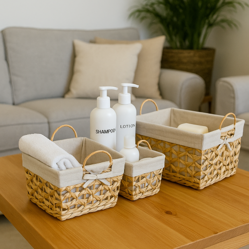 سلال خوص مربعة