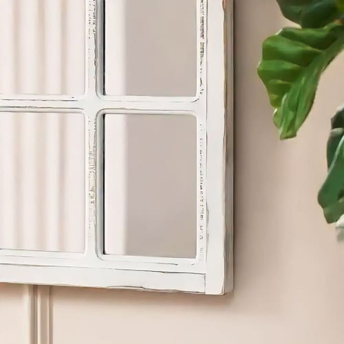 مرايا جدارية خشب شكل قوس