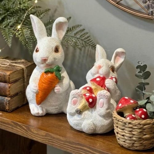 ديكور مجسم ارانب صغيرة