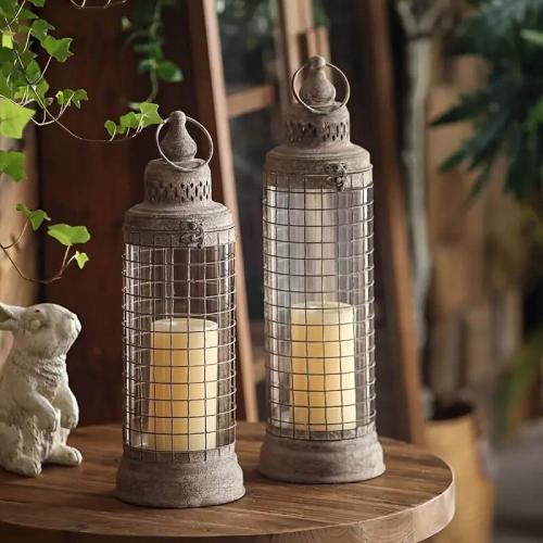 شمعدان حديد انتيك