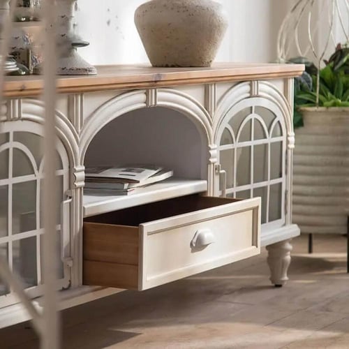 طاولة حديد و خشب FLORENT