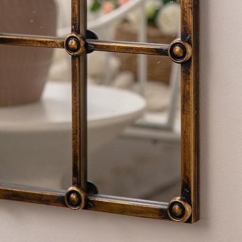 مرايا جداري ذهبي