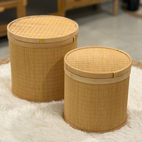 علب خشب وراتان