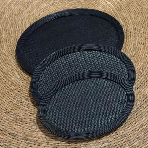 صينية تقديم راتان خشب