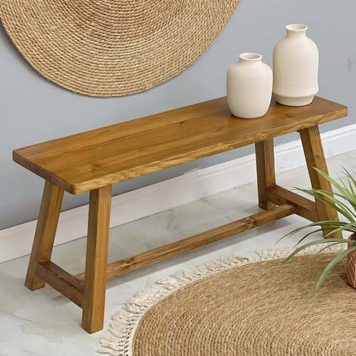 بنش خشب طبيعي KARMIN