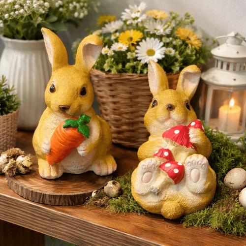 ديكور مجسم ارانب صغيرة