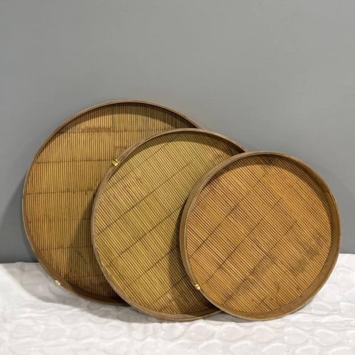 صينية تقديم راتان خشب