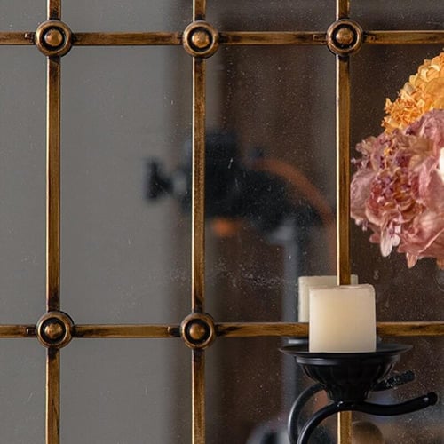 مرايا جدارية ذهبي