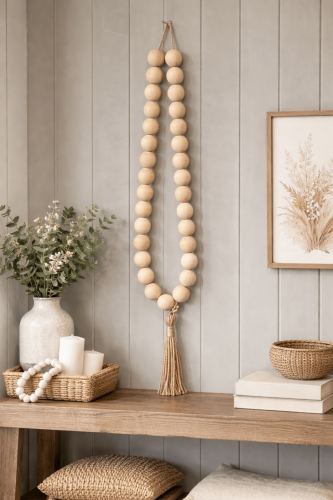 سبحة خشب ديكور بوهيمي