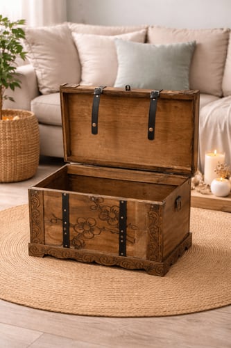 صندوق خشب انتيك