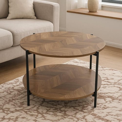 طاولة منتصف خشب و حديد VERO