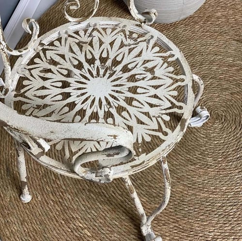 كرسي حديد ابيض PRINCESS