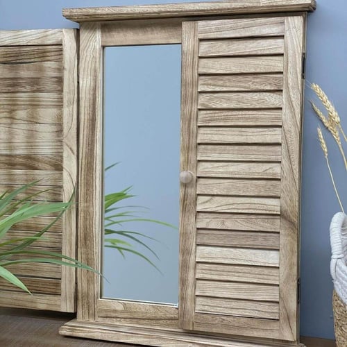 مرايا جدارية خشب نافذة KATHI