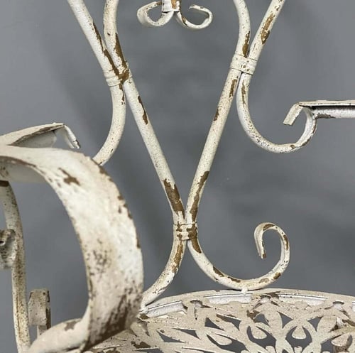 كرسي حديد ابيض PRINCESS