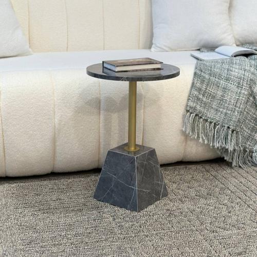 طاولة خدمة دائري بديل رخام