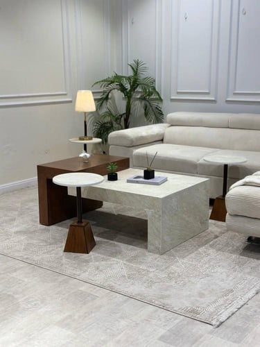 طقم طاولة ضيافة مع 4 خدمة سطح بديل الرخام مع سنتيا...