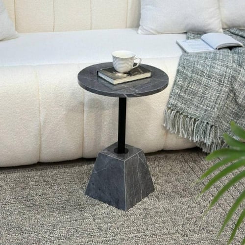 طاولة خدمة دائري بديل رخام