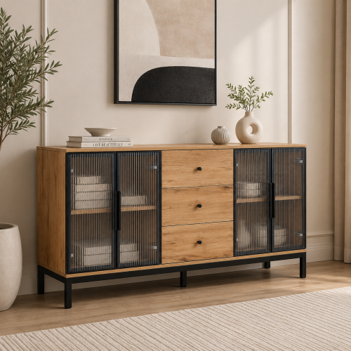 دولاب بوفيه 140 سم Y-001 WOOD