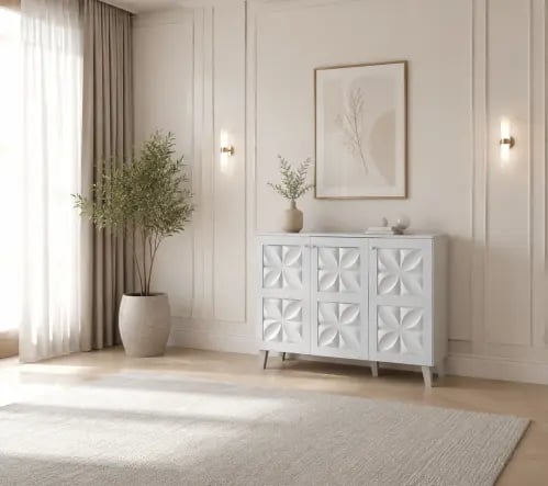 دولاب جزمه ماليزي 120سم SC-060 WHITE