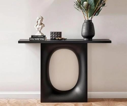 مدخل – كونسول خشب أسود فاخر بتصميم أنيق وعصري