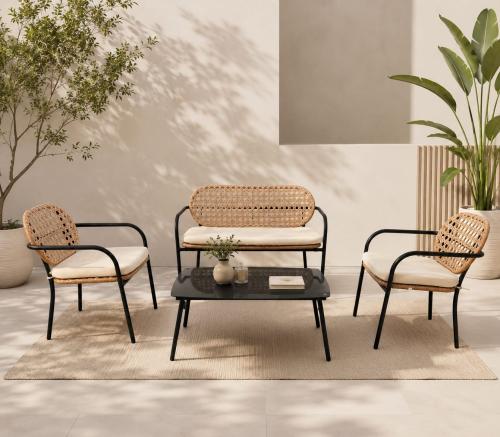 طقم كنب خارجي 7 شخص WHITE&BEIEG 212375