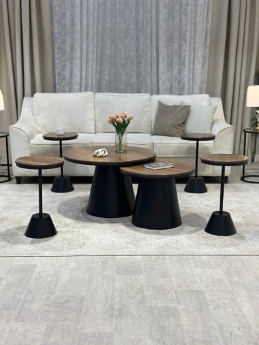 طقم طاولتين مع 4 طاولات خدمة*عروض رمضان