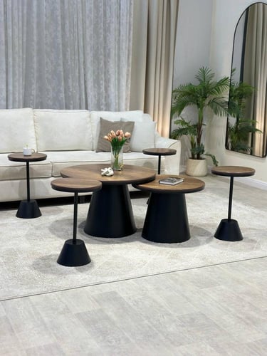 طقم طاولتين مع 4 طاولات خدمة*عروض رمضان