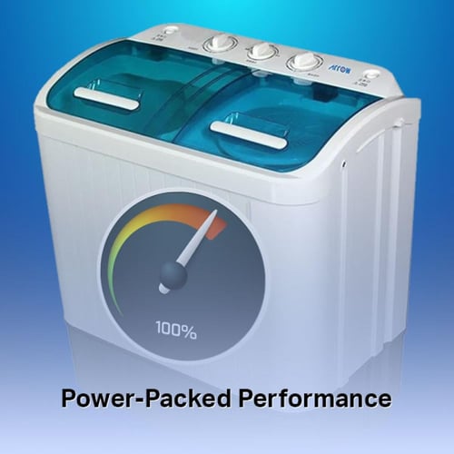 غسالة نصف اوتوماتيك بحوض ثنائي من ارو، 4 كغم، RO-0...