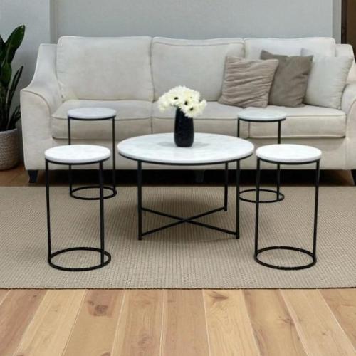 طقم طاولة مع 4 طاولات خدمة*عروض رمضان