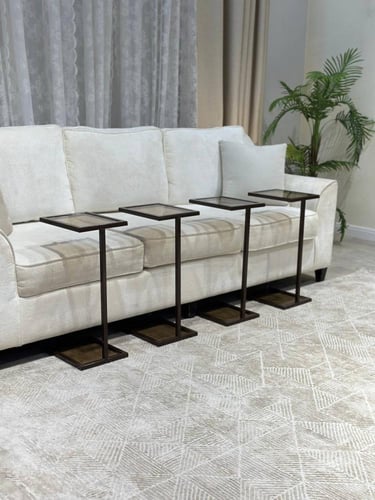 طقم طاولات خدمة اسود– 4 قطع بلمسة فاخرة