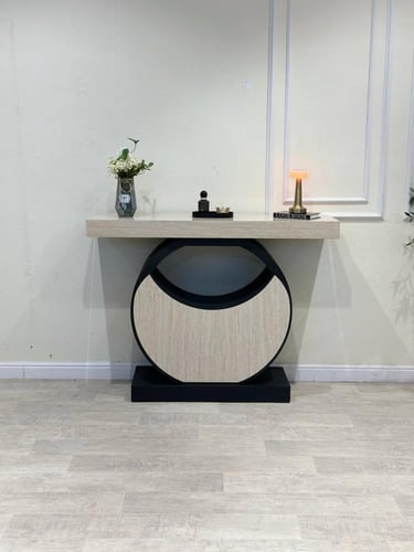 كونسول مدخل بديل الرخام بقاعدة خشبية فاخرة*عروض