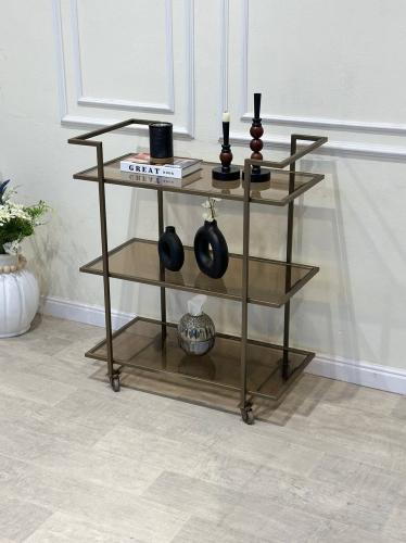 عربيه تقديم 3 دور زجاج بني شفاف