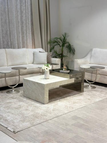 طقم طاولات مع 6 خدمةبتصميم فاخر من تودو – وصل حديث...