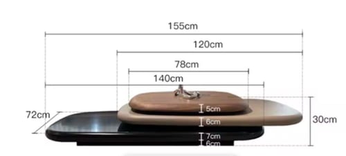 طاولة ضيافة عدة طباقات