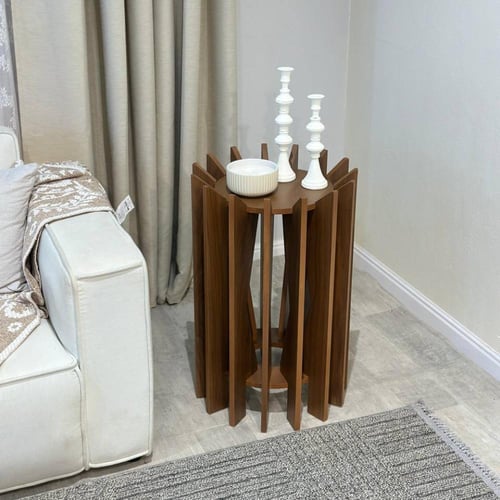 طاولة جانبية قشرة جوز الهند