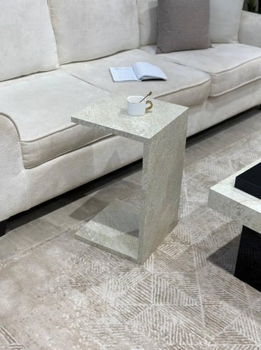 طقم طاولة ضيافة بتفاصيل رخامية – فخامة طبيعية من ت...