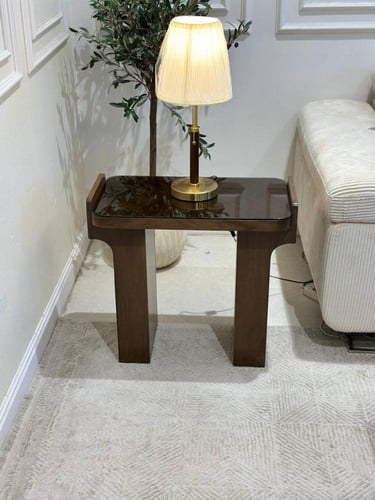 طاولة الخدمة قشر جوز