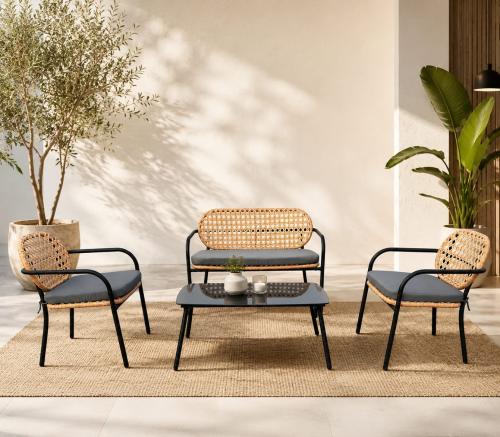 طقم كنب خارجي 7 شخص WHITE&BEIEG 212375