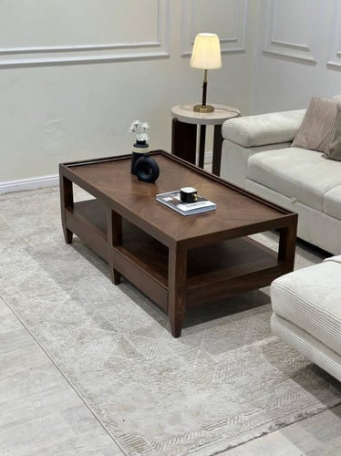 طاولة ضيافه خشب جوز فاخر مع أدراج*عروض