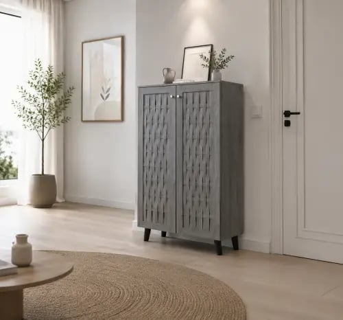 دولاب جزمه ماليزي 2باب SC-816 GREY